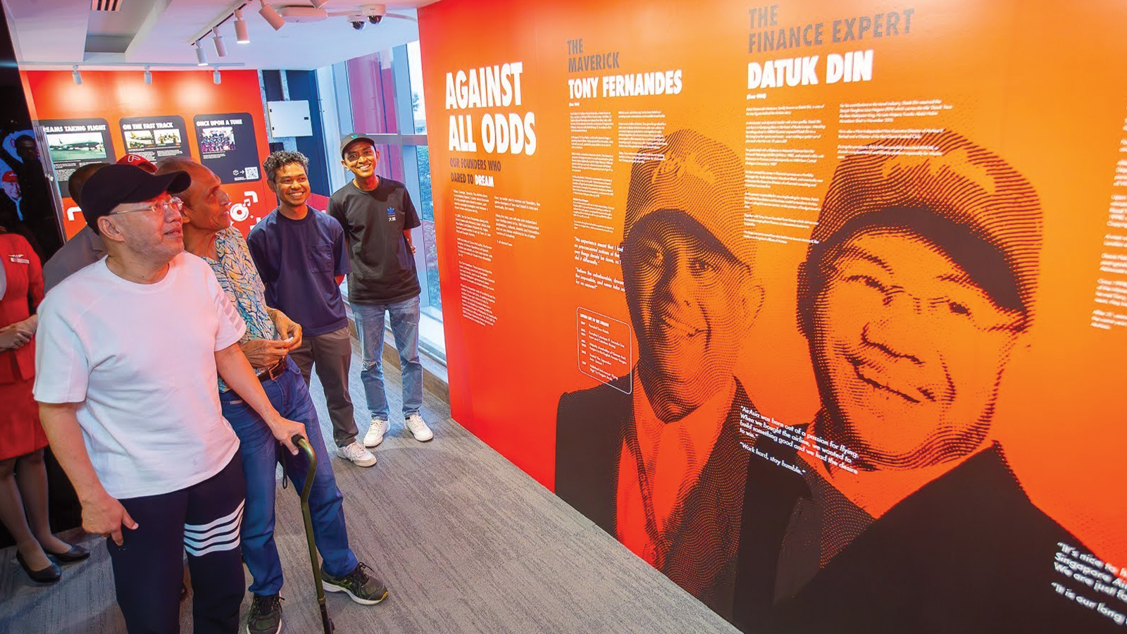 AirAsia Founders' Gallery — WebAR touchpoint surfacing 3D aircraft models and route map content