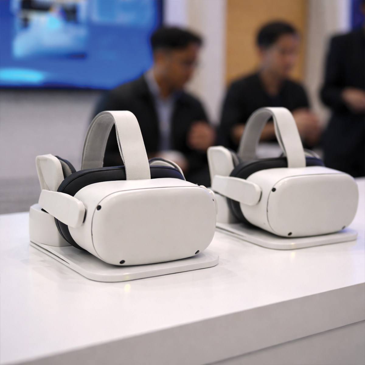 MetaHRise — interactive VR mini-game station designed to teach MCMC departmental roles and brand values